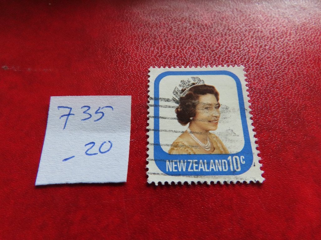 nw zeeland 735, Ophalen of Verzenden, Gestempeld