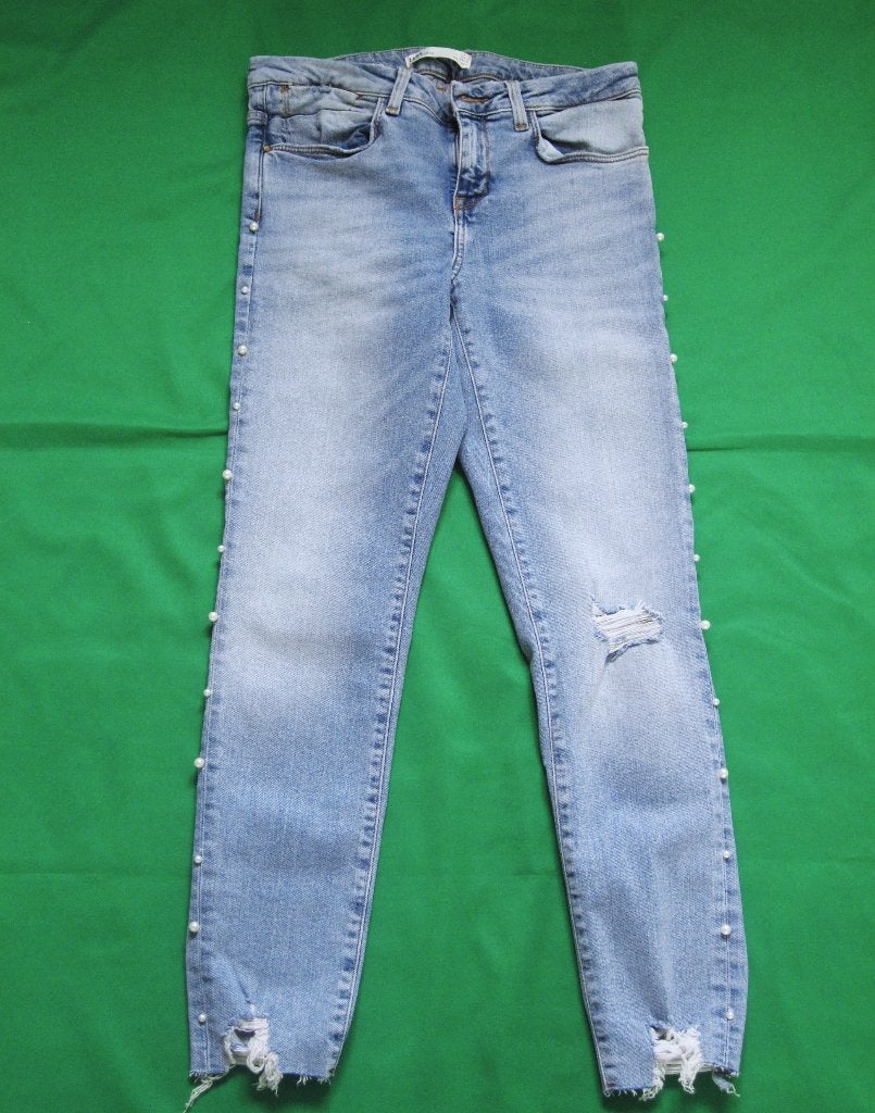 qsj  LEUKE DAMES JEANS van ZARA Maat:38, Ophalen of Verzenden, Zo goed als nieuw, Blauw, W30 - W32 (confectie 38/40)