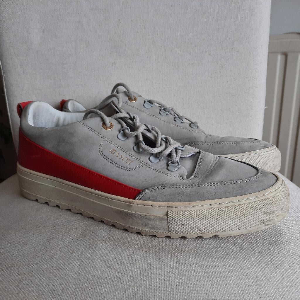 Mason Garments Torino Sneakers grijs rood maat 45, Mason Garments Torino, Overige kleuren, Ophalen of Verzenden, Sneakers of Gympen