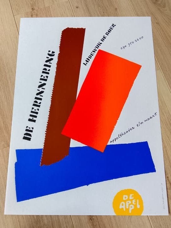 De Herinnering - Lodewijk de Boer - De Appel '99.  Jan Bons, Rechthoekig Staand, Ophalen of Verzenden, Zo goed als nieuw, A1 t/m A3