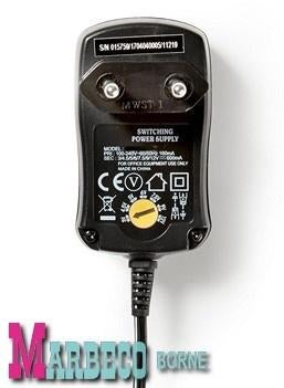 Universele AC voedingsadapter, 3 t/m 12 volt, 0,6 A, Nedis, Nieuw, Info@marbeco.nl, Ophalen of Verzenden
