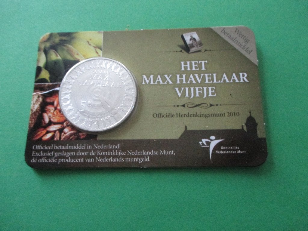 Het Max Havelaar vijfje, Verzenden, Koningin Beatrix, Euro's, Losse munt