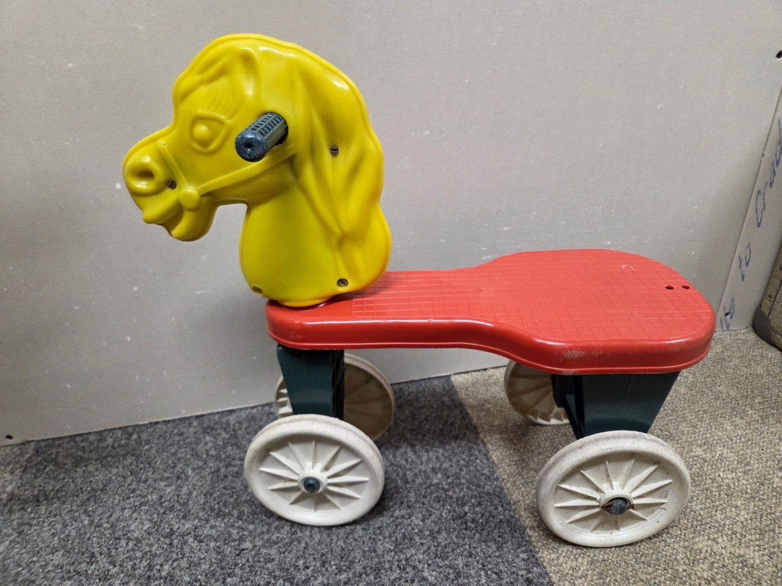 Vintage Retro Plastic Loopfiets Paard, Ophalen, Gebruikt, Loopfiets