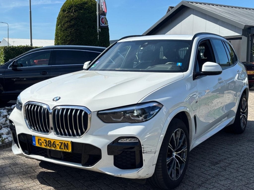 BMW X5 45E X-Drive High Exe 2020 M-Pakket Wit 2020, Auto's, BMW, Gebruikt, Automatische klimaatregeling, Wit, Vierwielaandrijving
