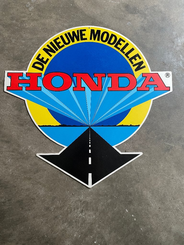 Honda reclame display origineel oud auto motorfiets brommer, Ophalen of Verzenden, Zo goed als nieuw, Reclamebord