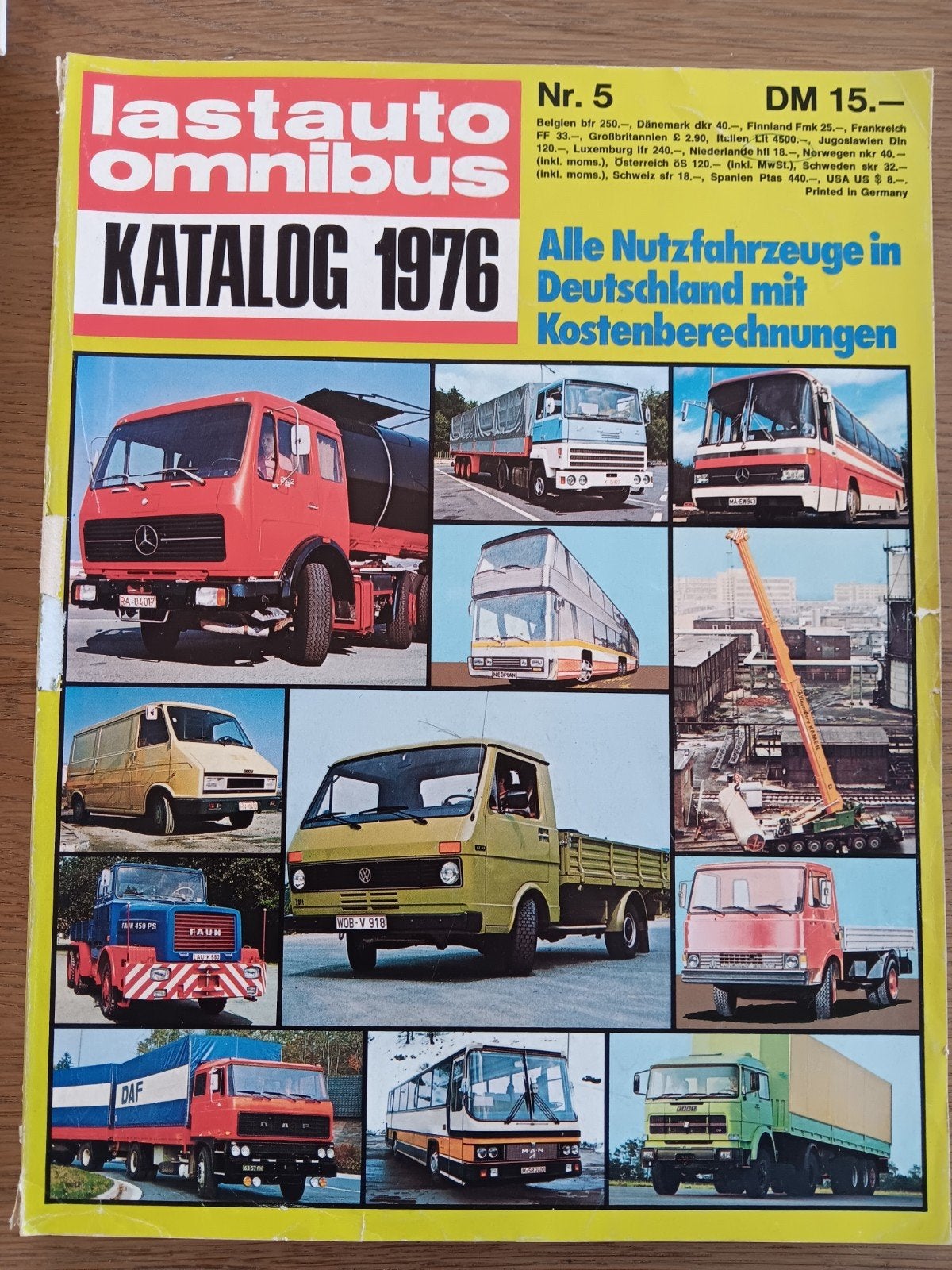 Lastauto Omnibus Katalog 1976, Ophalen of Verzenden, Gelezen, Vrachtwagen
