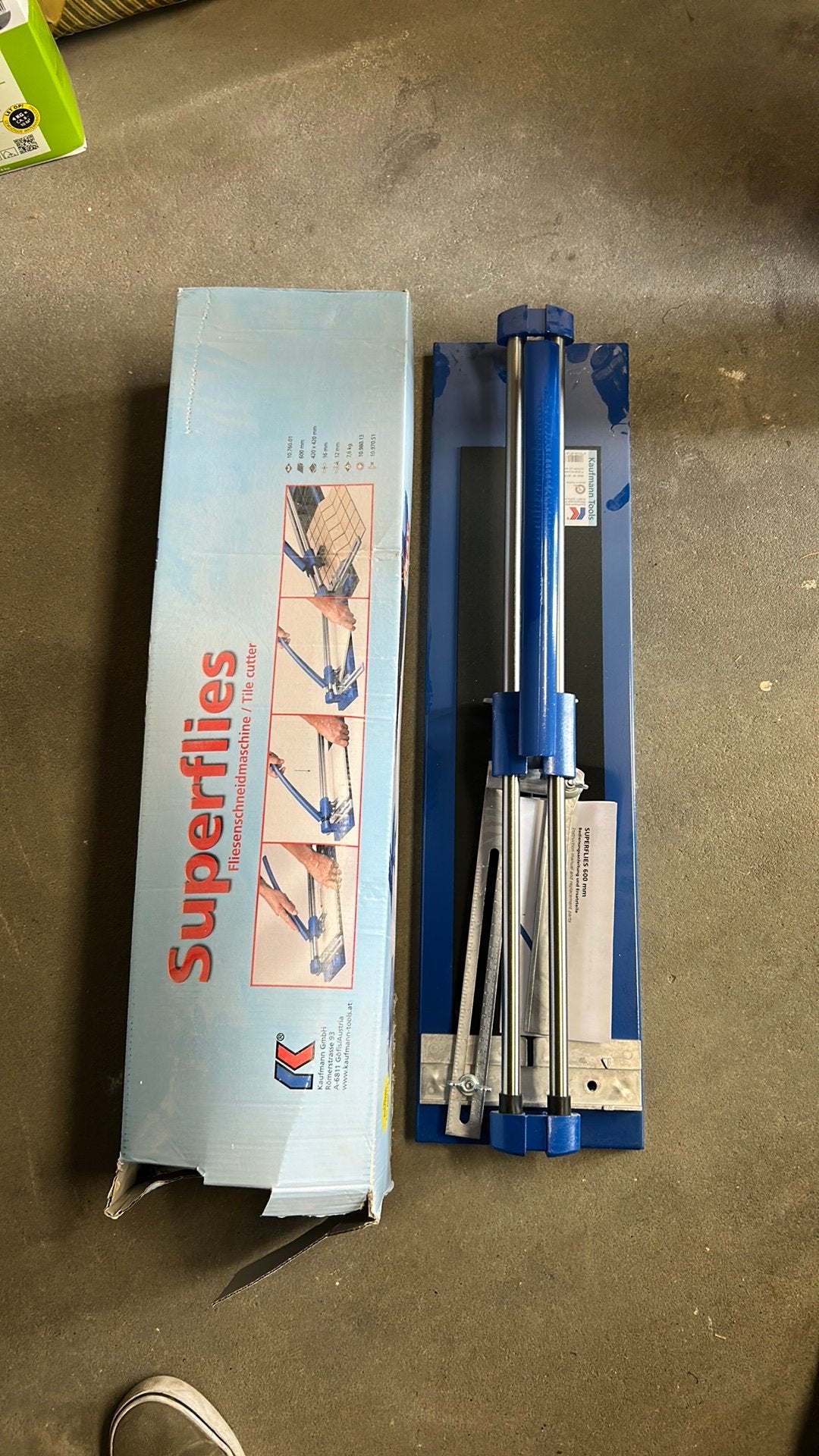 Superflies tegelsnijder 600mm - Nieuw in doos, Ophalen of Verzenden, Nieuw