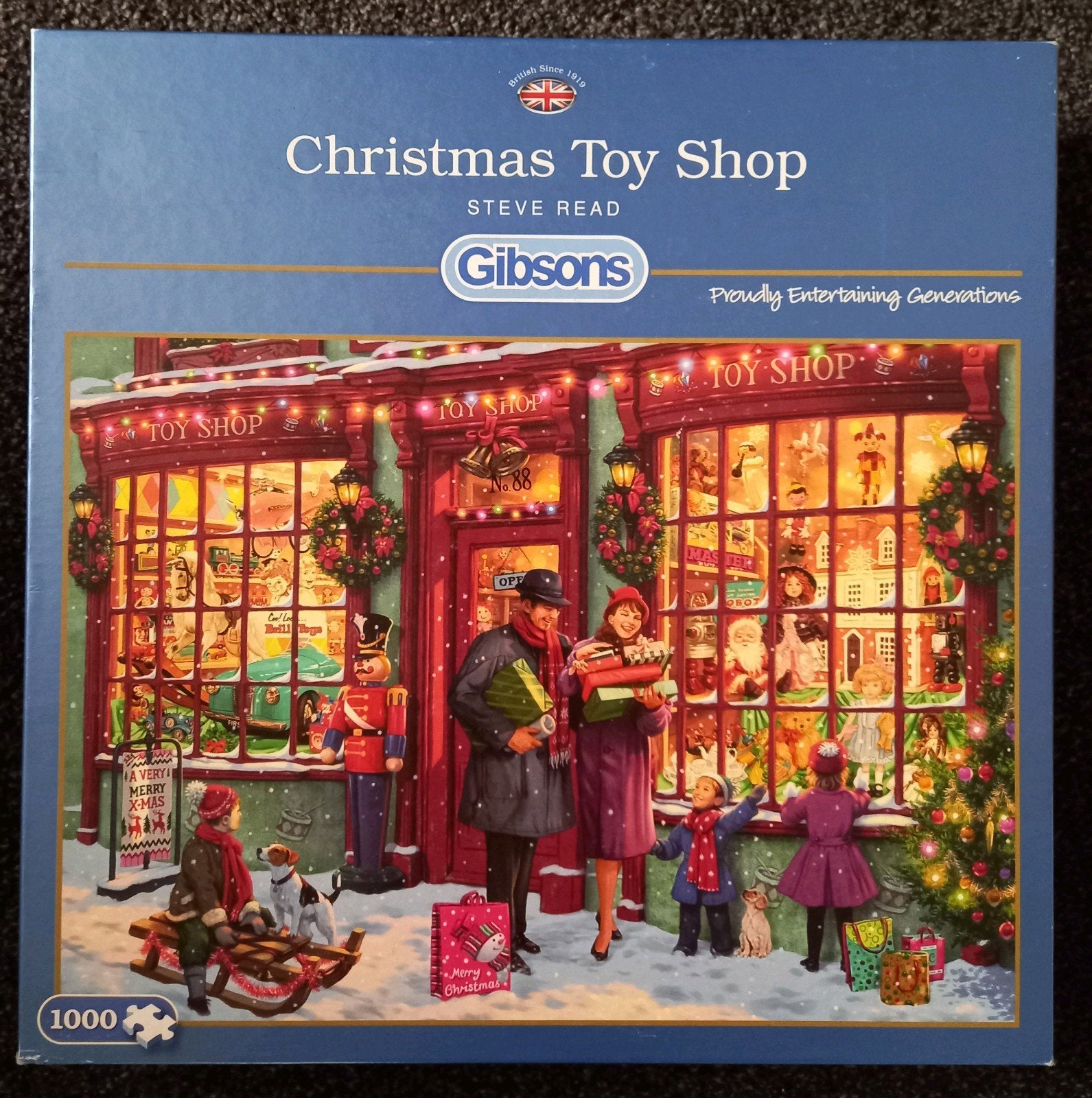 Gibsons 'Christmas Toy Shop' Legpuzzel 1000 stukjes, Ophalen of Verzenden, 500 t/m 1500 stukjes, Legpuzzel
