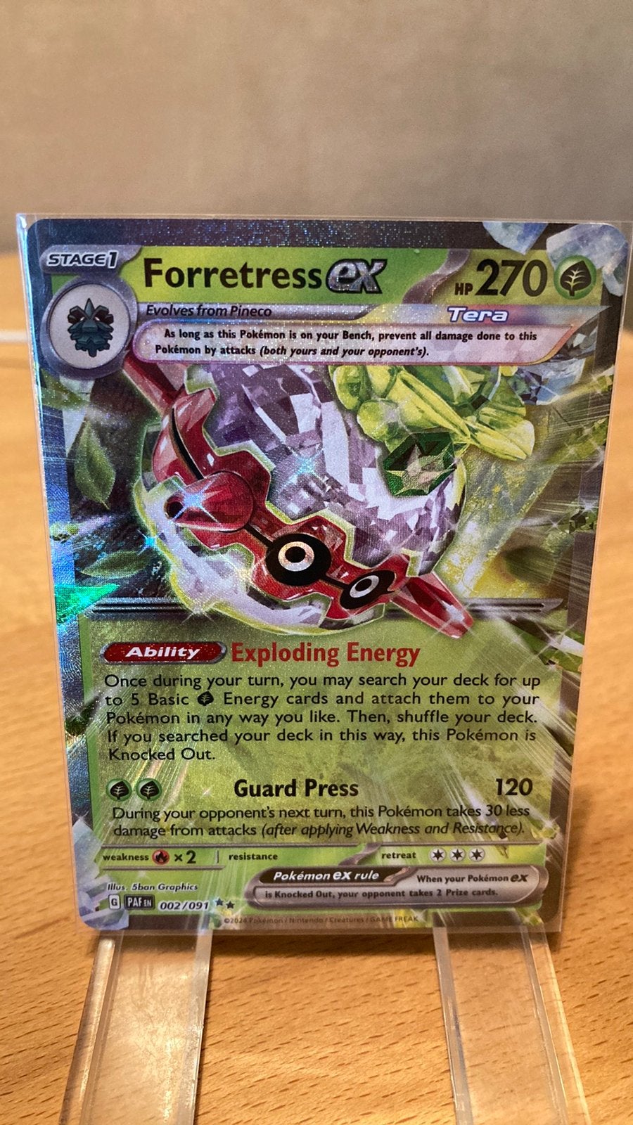 Pokemon Forretress Ex2/91 Paldean Fates 3,00 euro, Ophalen of Verzenden, Zo goed als nieuw