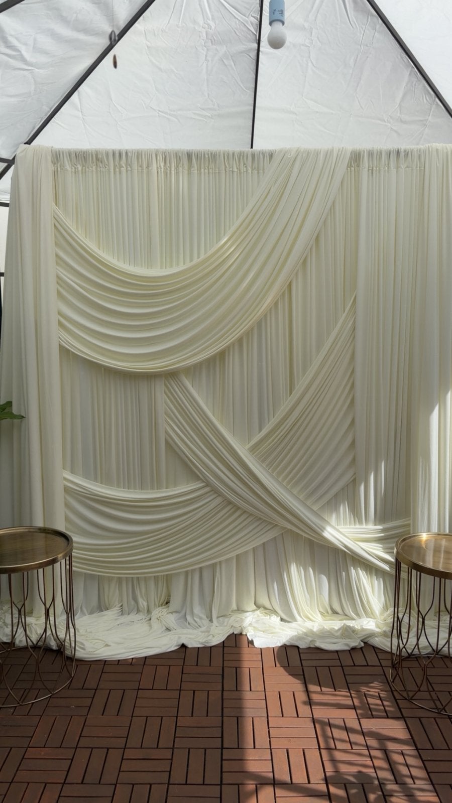 TE HUUR - Backdrop verloving / bruiloft / henna, Ophalen, Zo goed als nieuw