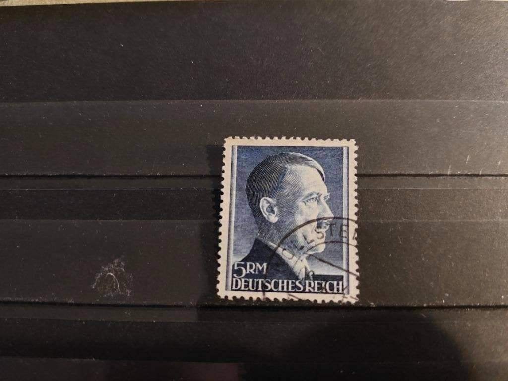 Reich: Michel 802, Hitler 5 Mark, gestempeld, Verzenden, Duitse Keizerrijk