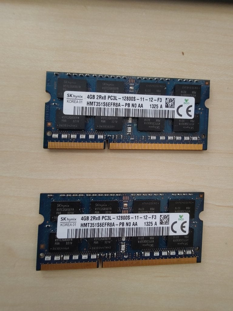 SK Hynix PC3L-12800S laptop RAM (2x4GB), Gebruikt, 8 GB, DDR3, Ophalen of Verzenden