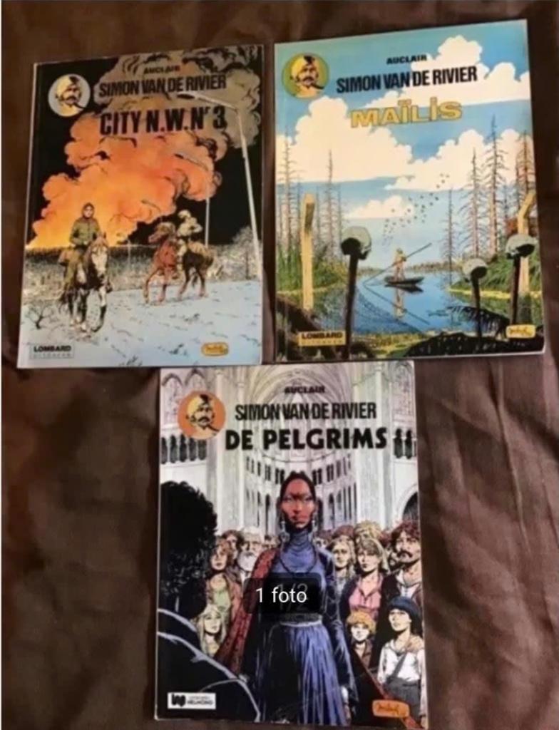 3 delen Simon van de rivier door Auclair en Riondet, Boeken, Meerdere stripboeken, Ophalen of Verzenden, Gelezen
