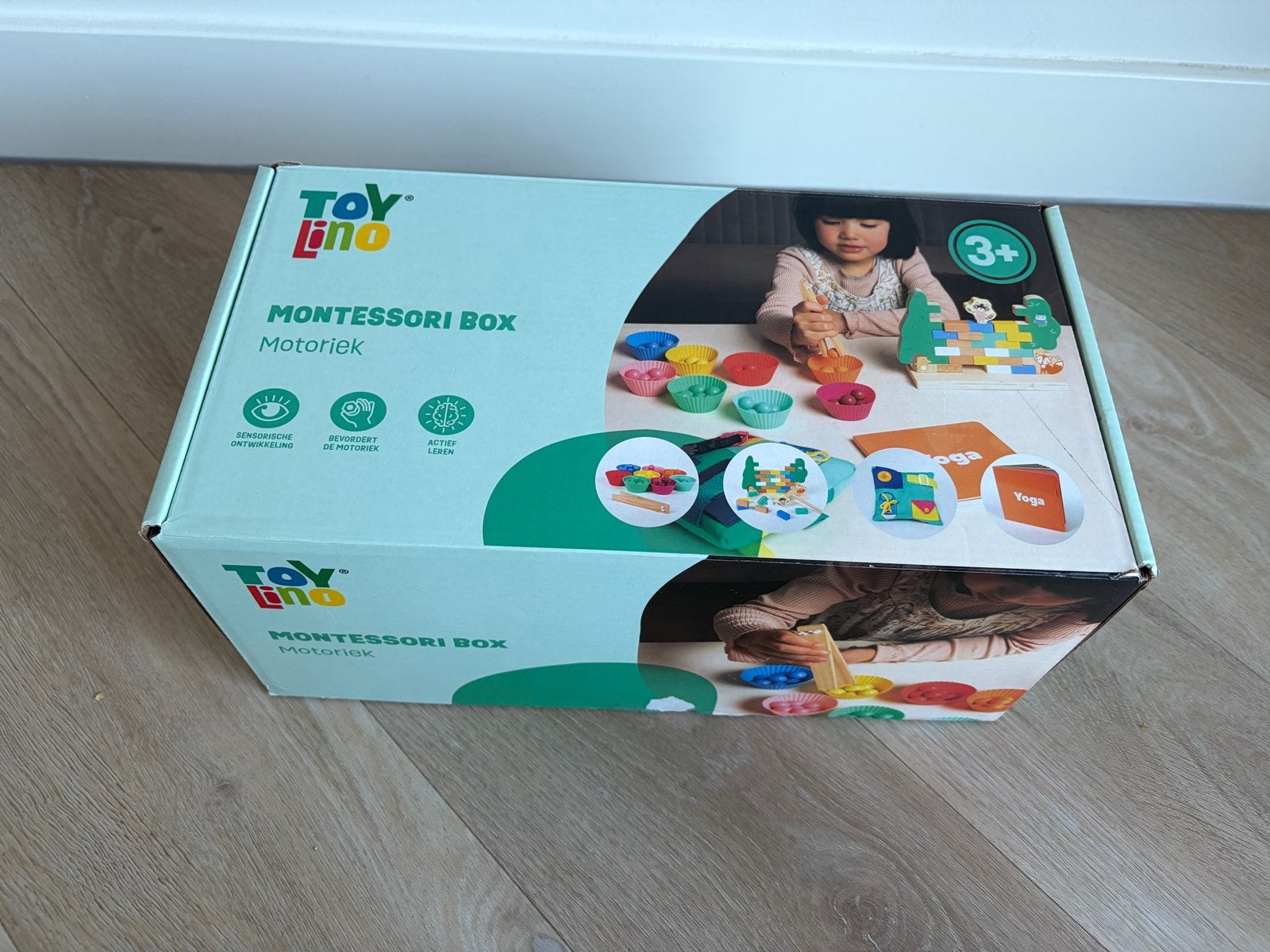 Toy Lino Montessori Box Motoriek - Educatief Speelgoed, Ophalen of Verzenden, Zo goed als nieuw, Knutselen