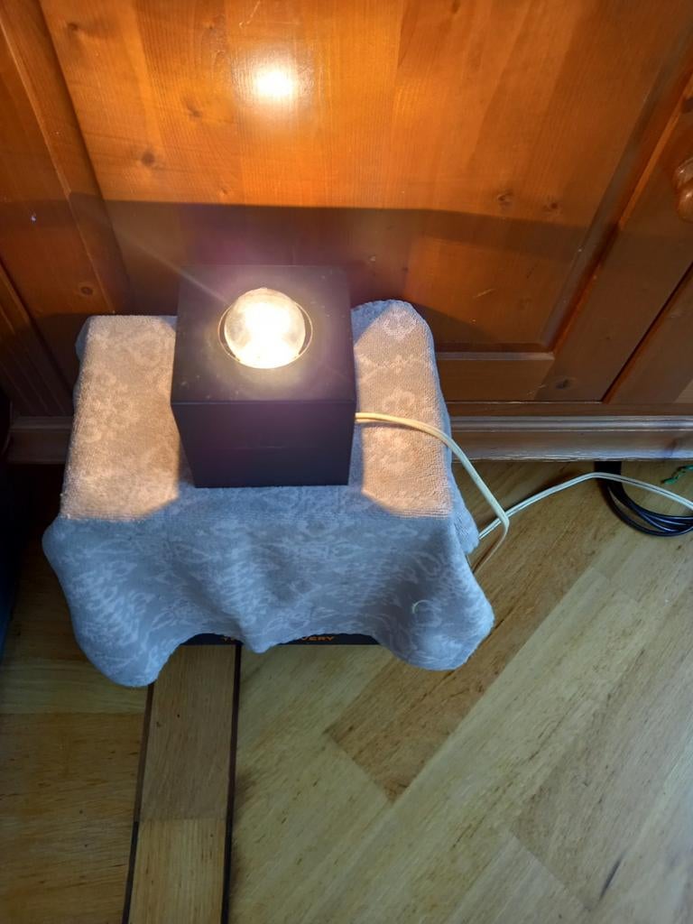 Vintage, midcentury jaren '60 lampje van Philips., Ophalen of Verzenden, Gebruikt, Metaal, Vintage, midcentury jaren '60