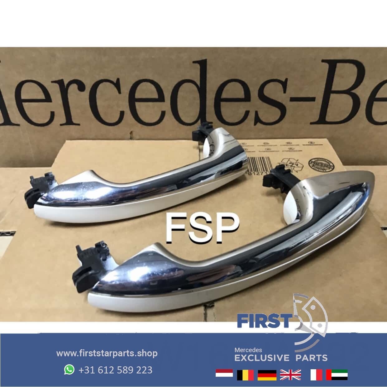 W167 C167 deurhendel Mercedes GLE Klasse chroom deurgreep 20, Gebruikt, -, Deur, Rechts