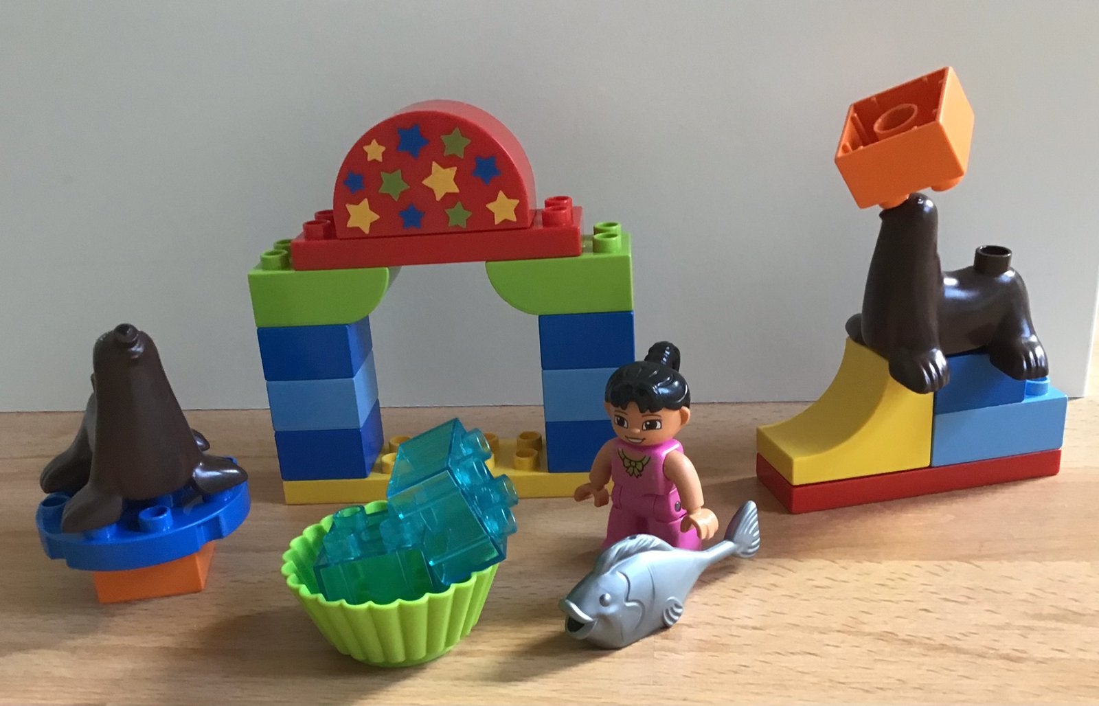 Lego Duplo Circus Show 10503 (compleet), Ophalen of Verzenden, Zo goed als nieuw, Compleet, Duplo