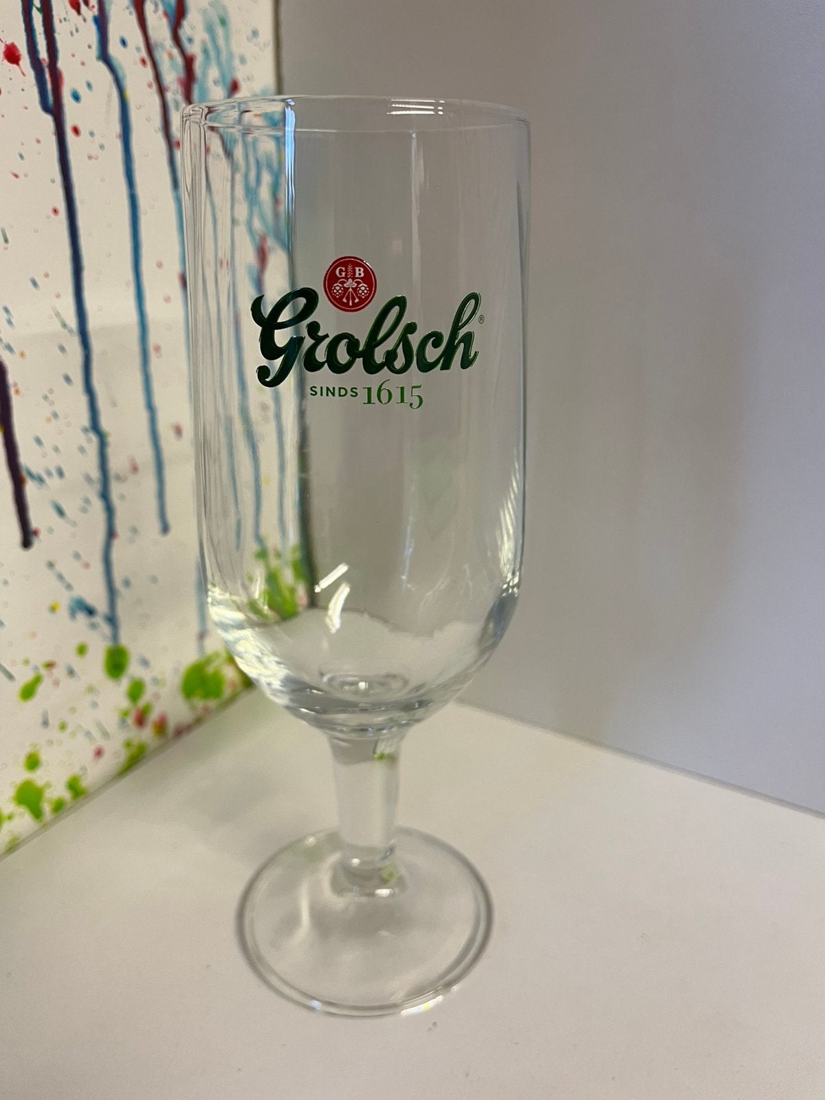 Grolsch bierglazen set can 6 glazen, Ophalen of Verzenden, Nieuw, Glas of Glazen, Grolsch