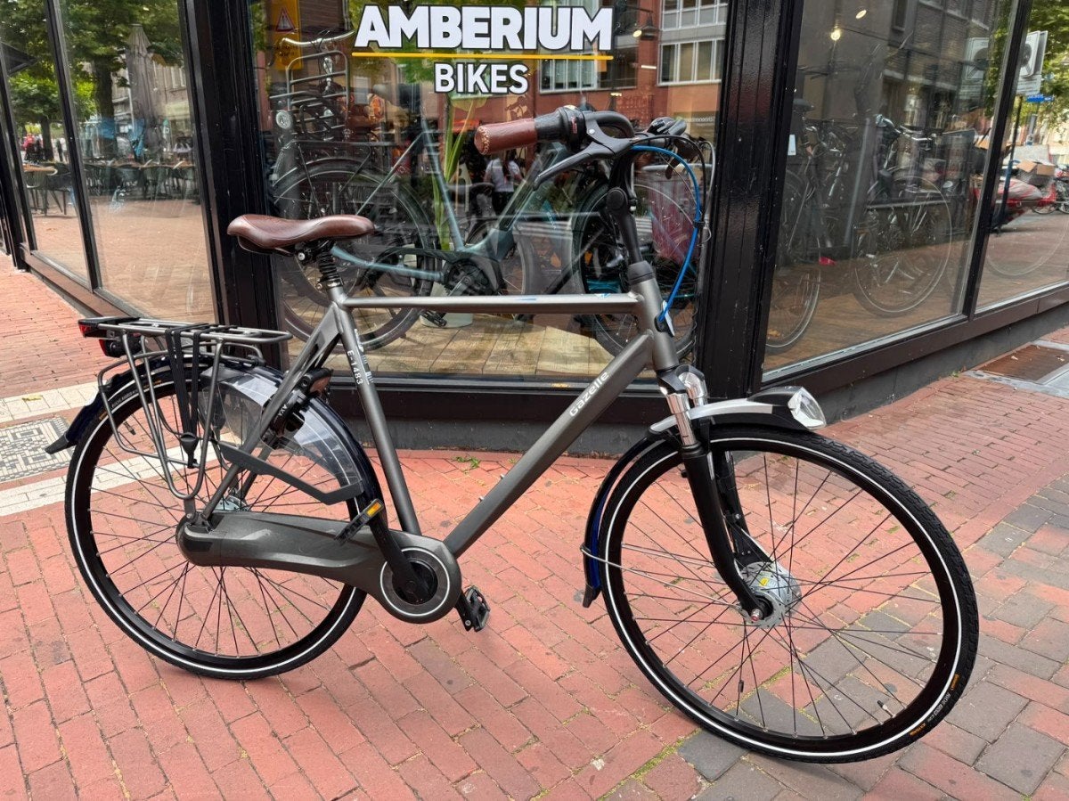 Gazelle Eclipse C8 LTD Heren Grijs 57cm, Fietsen en Brommers, Ophalen, Gebruikt, -, -