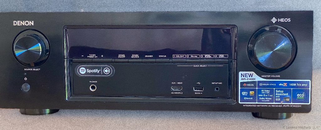 Denon AVR-X1400H AV Receiver met HEOS (met een DEFECT), Audio, Tv en Foto, Versterkers en Receivers, Ophalen, Gebruikt, Denon