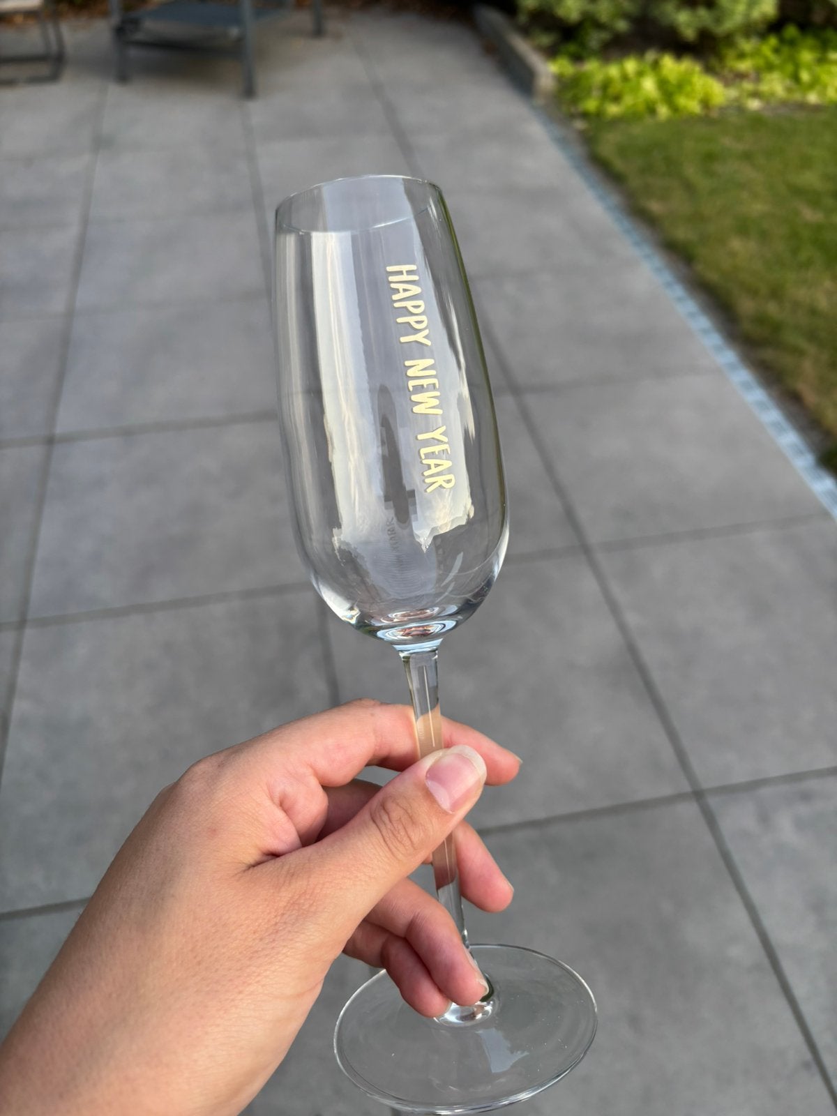 Bedrukte champagneglazen, Ophalen, Nieuw