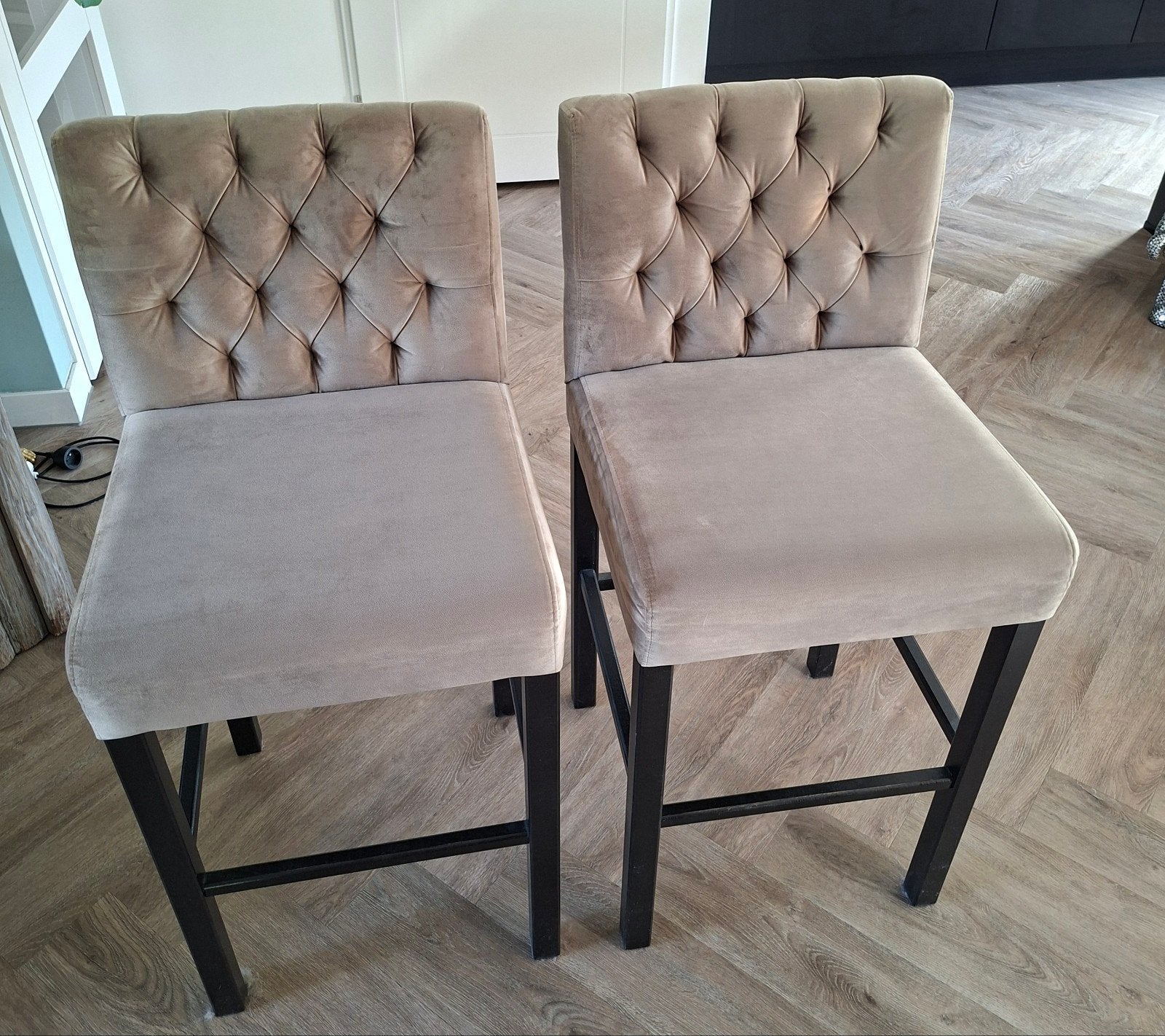 2 Barstoelen / Barkrukken, Huis en Inrichting, 2 krukken, Ophalen, Zo goed als nieuw