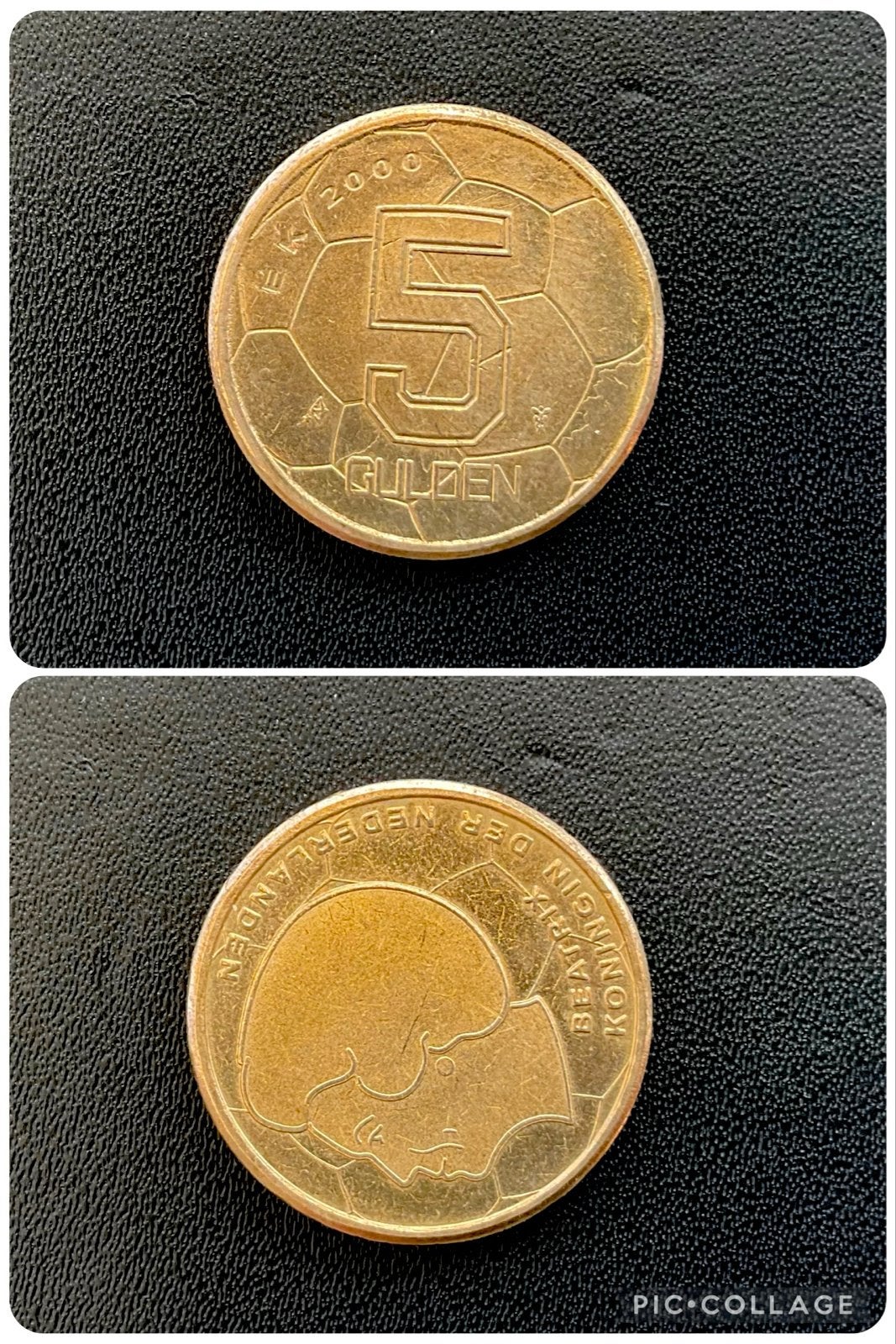 Misdruk 5 Gulden EK 2000 munt Koningin Beatrix, Ophalen of Verzenden, Koningin Beatrix, 5 gulden, Losse munt