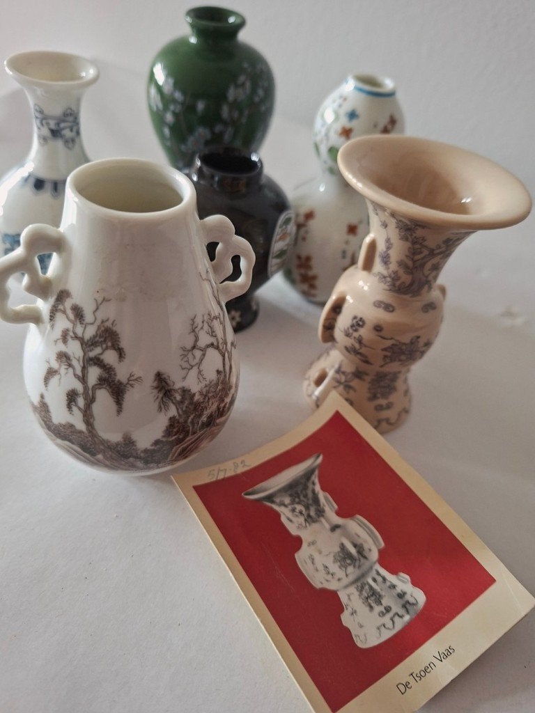Miniatuur vaasjes van Franklin Mint Japan, Verzenden, Zo goed als nieuw, Porselein, Overige typen