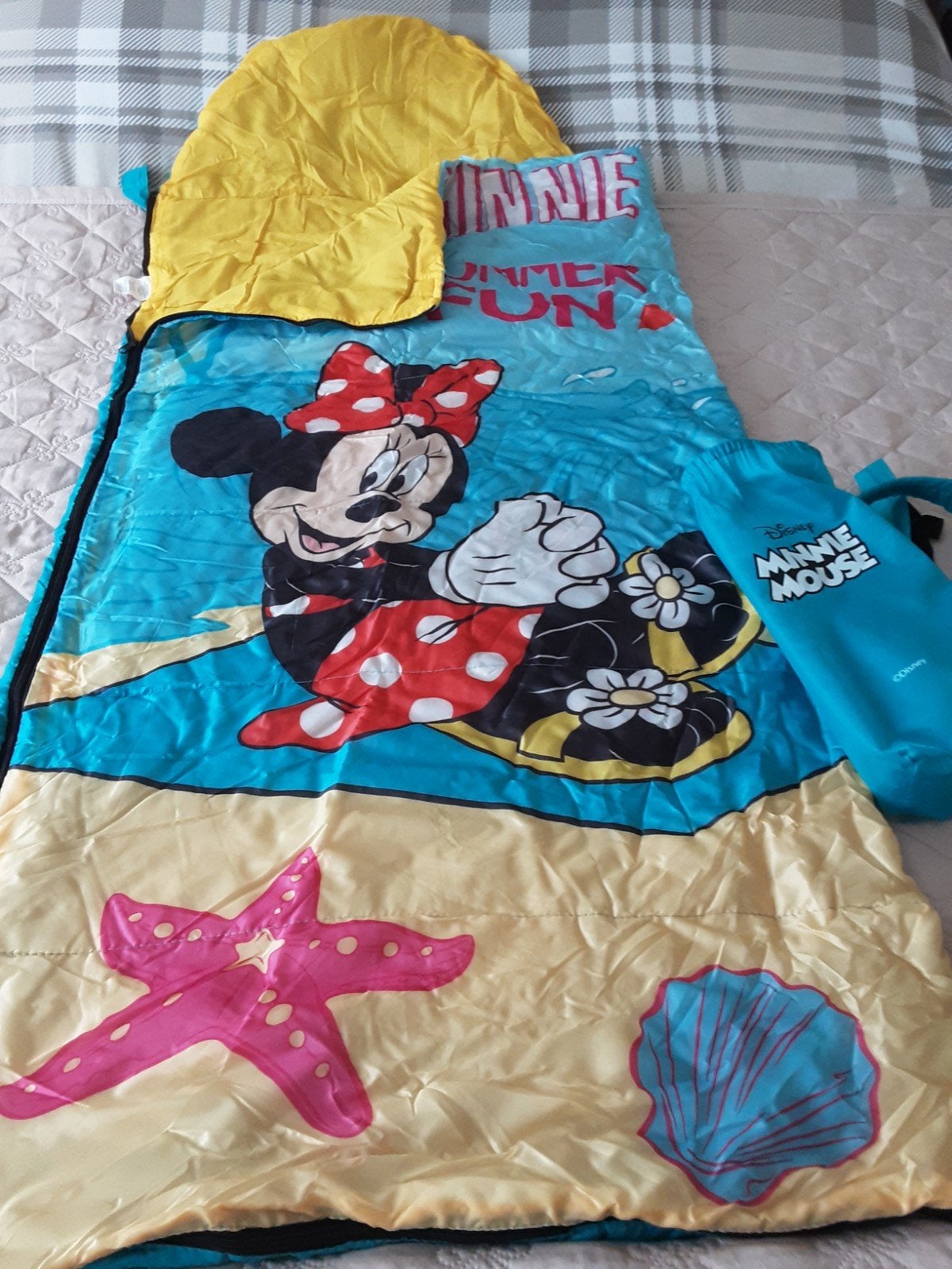 Nieuwe Disney slaapzak van Minnie Mouse in een rugzak tas, Ophalen of Verzenden, Nieuw