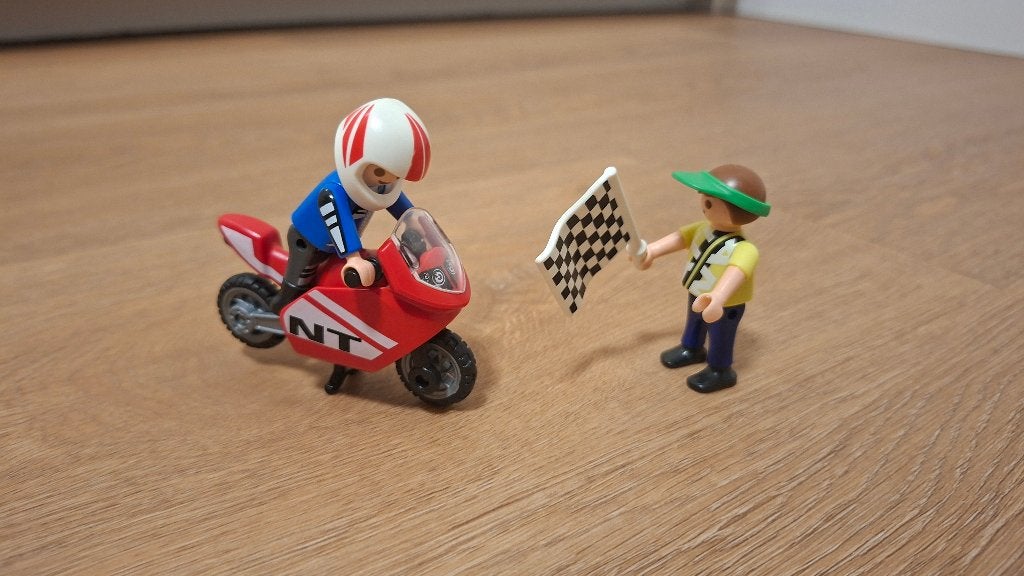 Playmobil motorracer 4780 (2x aanwezig), Kinderen en Baby's, Speelgoed | Playmobil, Complete set, Special plus, Ophalen of Verzenden