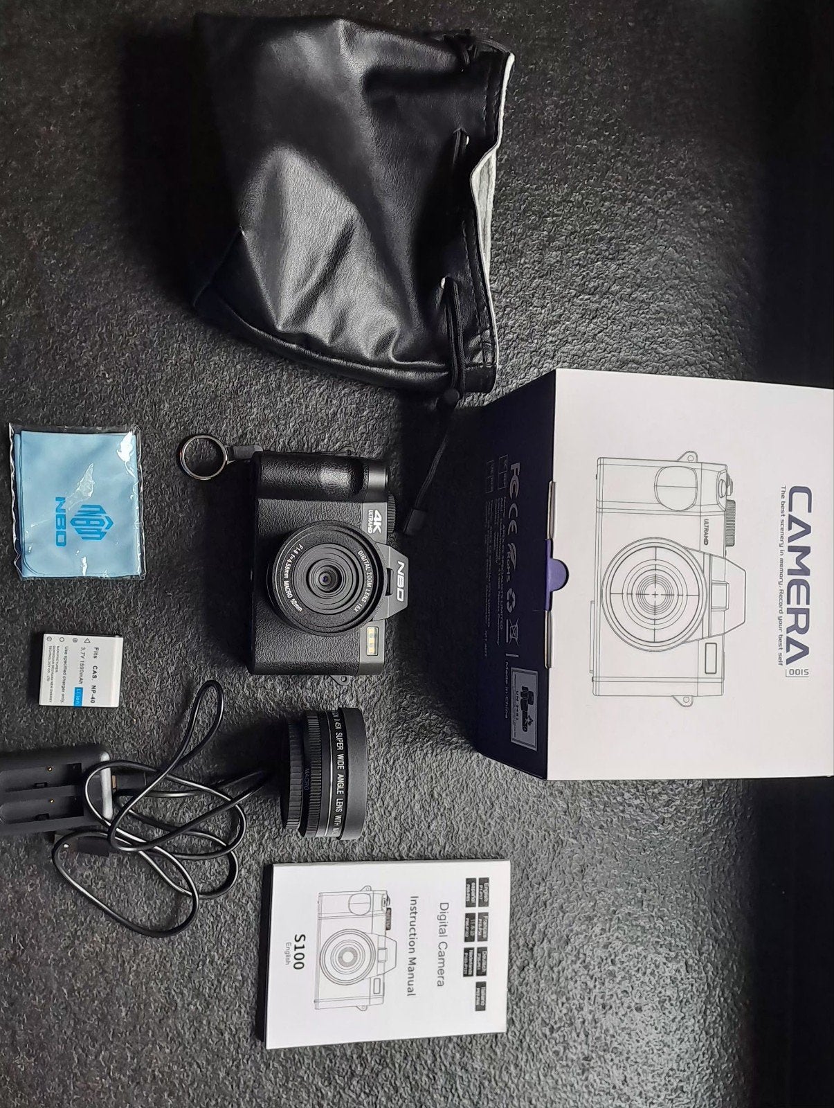 NBD S100 4K Compact Digitale Camera met 180 Flip Scherm, Audio, Tv en Foto, Fotocamera's Digitaal, Ophalen of Verzenden, Overige Merken
