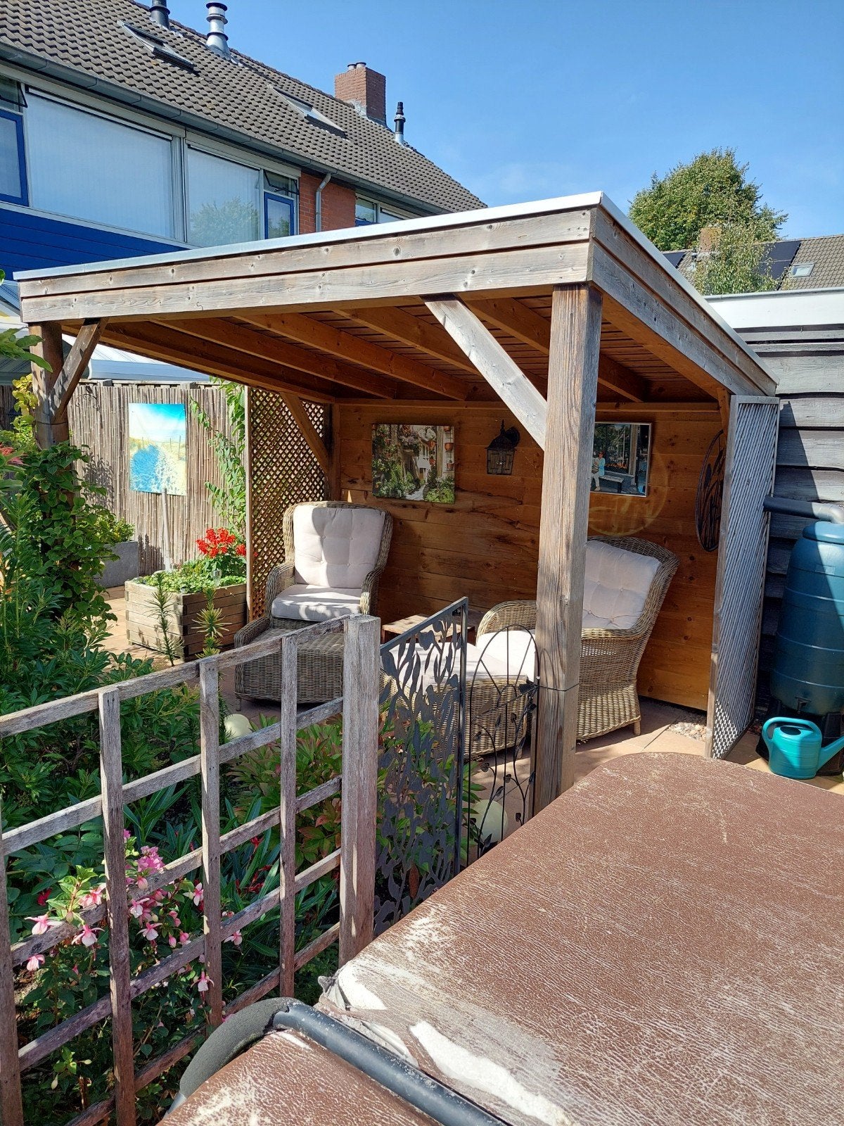 Mooie veranda/overkapping (3.00x2.37m) wegens verhuizi, Tuin en Terras, Ophalen, Zo goed als nieuw, Veranda