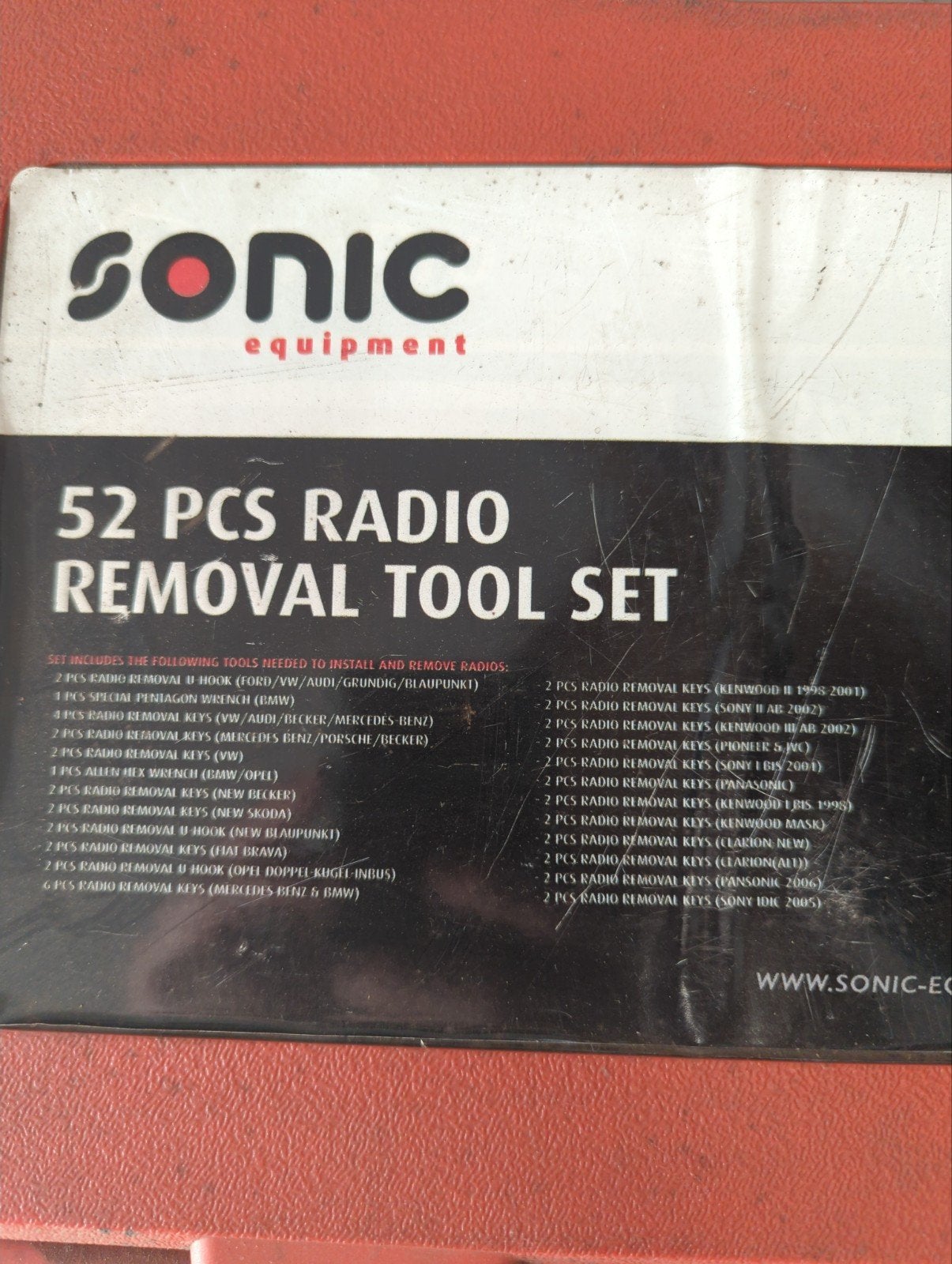 Sonic 52-delige Radio Verwijderings Tool Set, Ophalen of Verzenden, Gebruikt