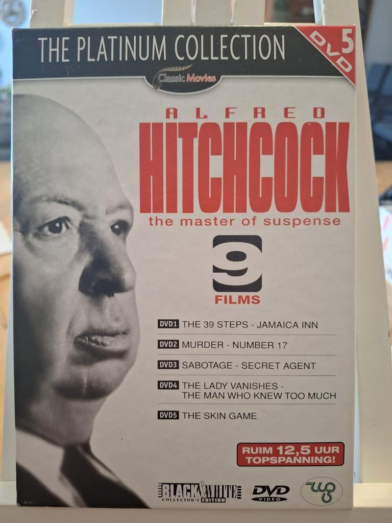 Alfred Hitchcock platinum collection, Ophalen of Verzenden, 1980 tot heden, Zo goed als nieuw, Actie en Avontuur