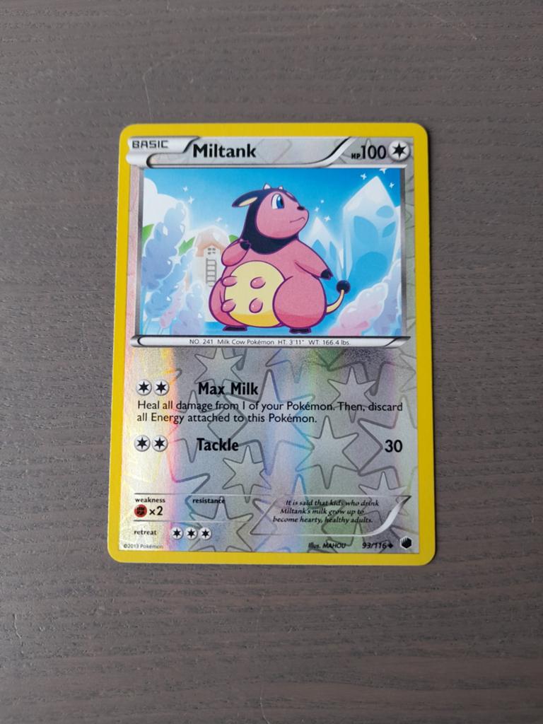Plasma freeze 93/116 miltank reverse, Ophalen of Verzenden, Gebruikt, Losse kaart, Foil