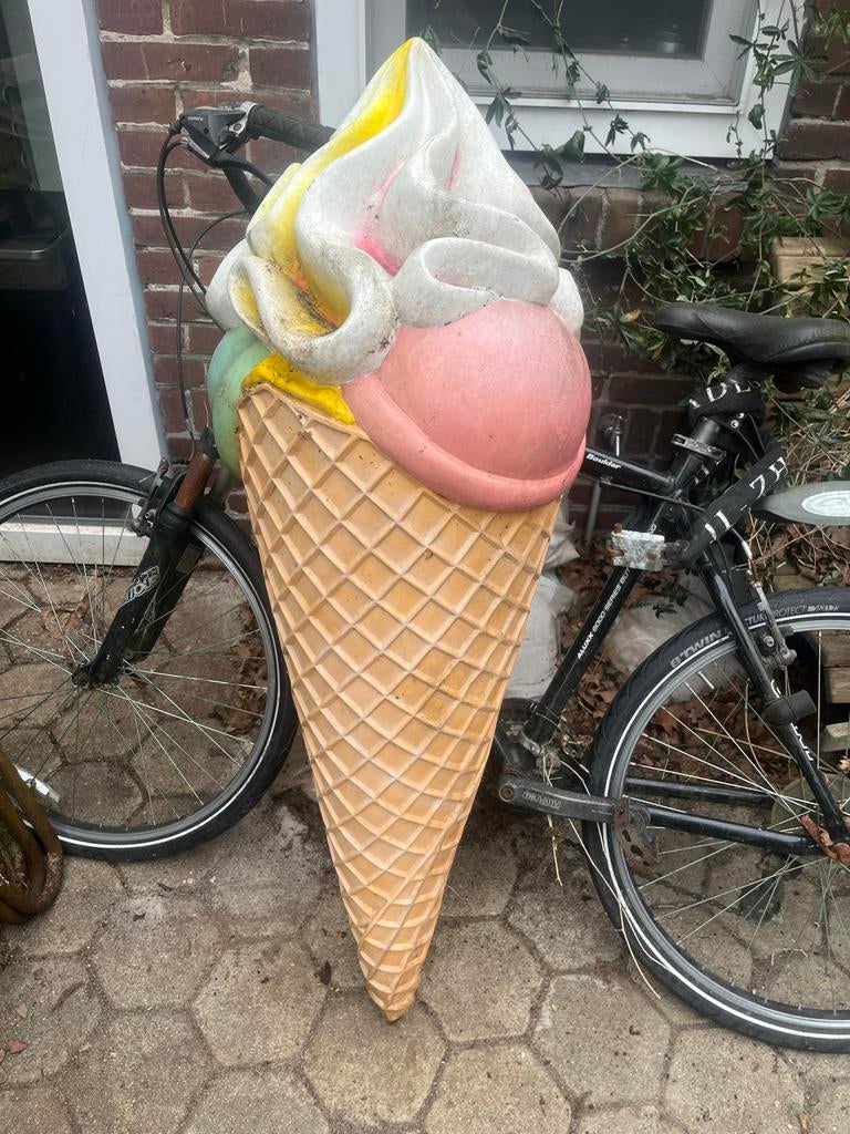 Grote IJsco Reclame - Blikvanger voor uw zaak!, Ophalen of Verzenden, Gebruikt, Reclamebord