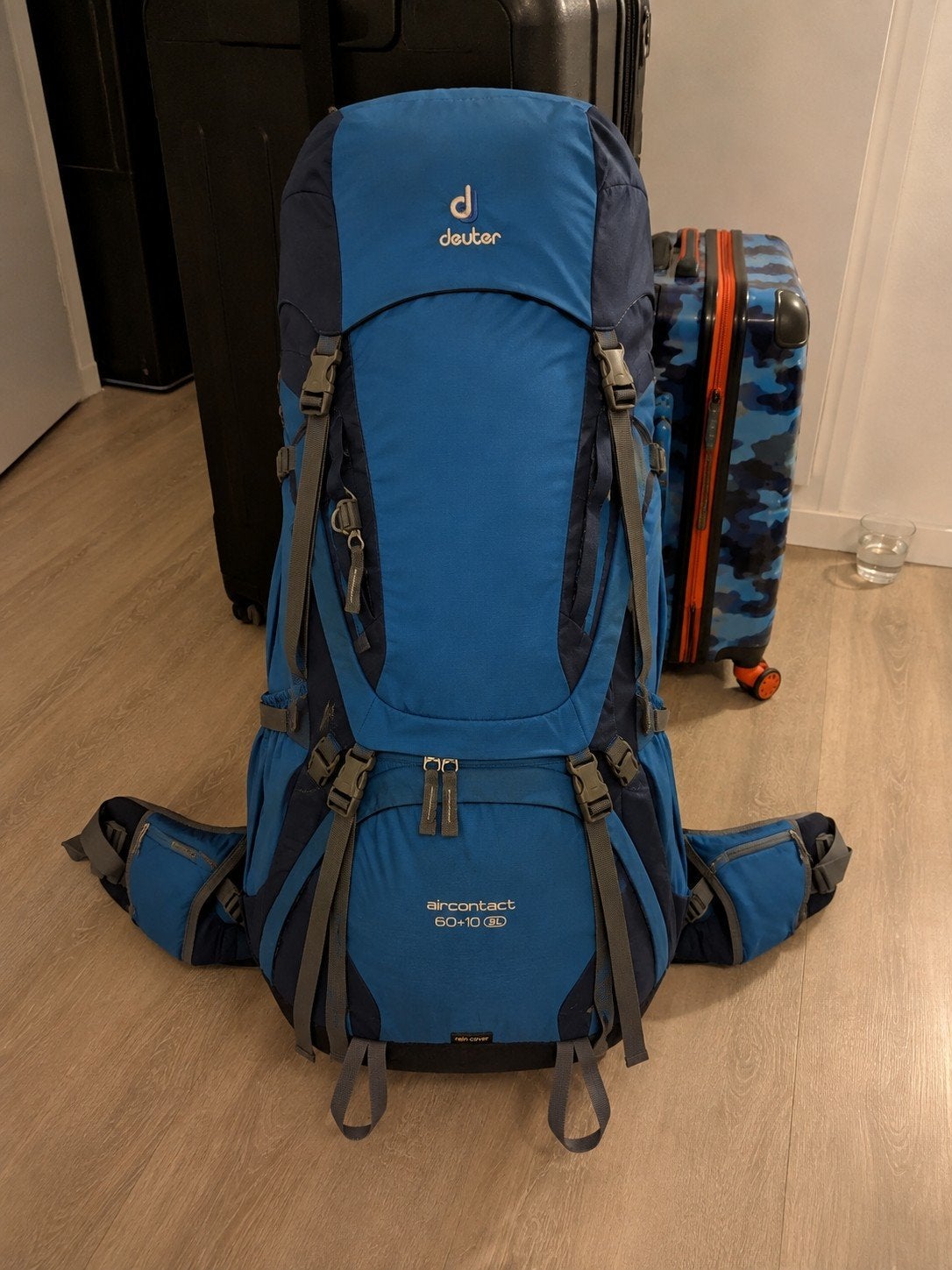 Deuter Aircontact PRO 60+ 10SL Dames Backpack - Blauw, Deuter, Ophalen of Verzenden, Zo goed als nieuw