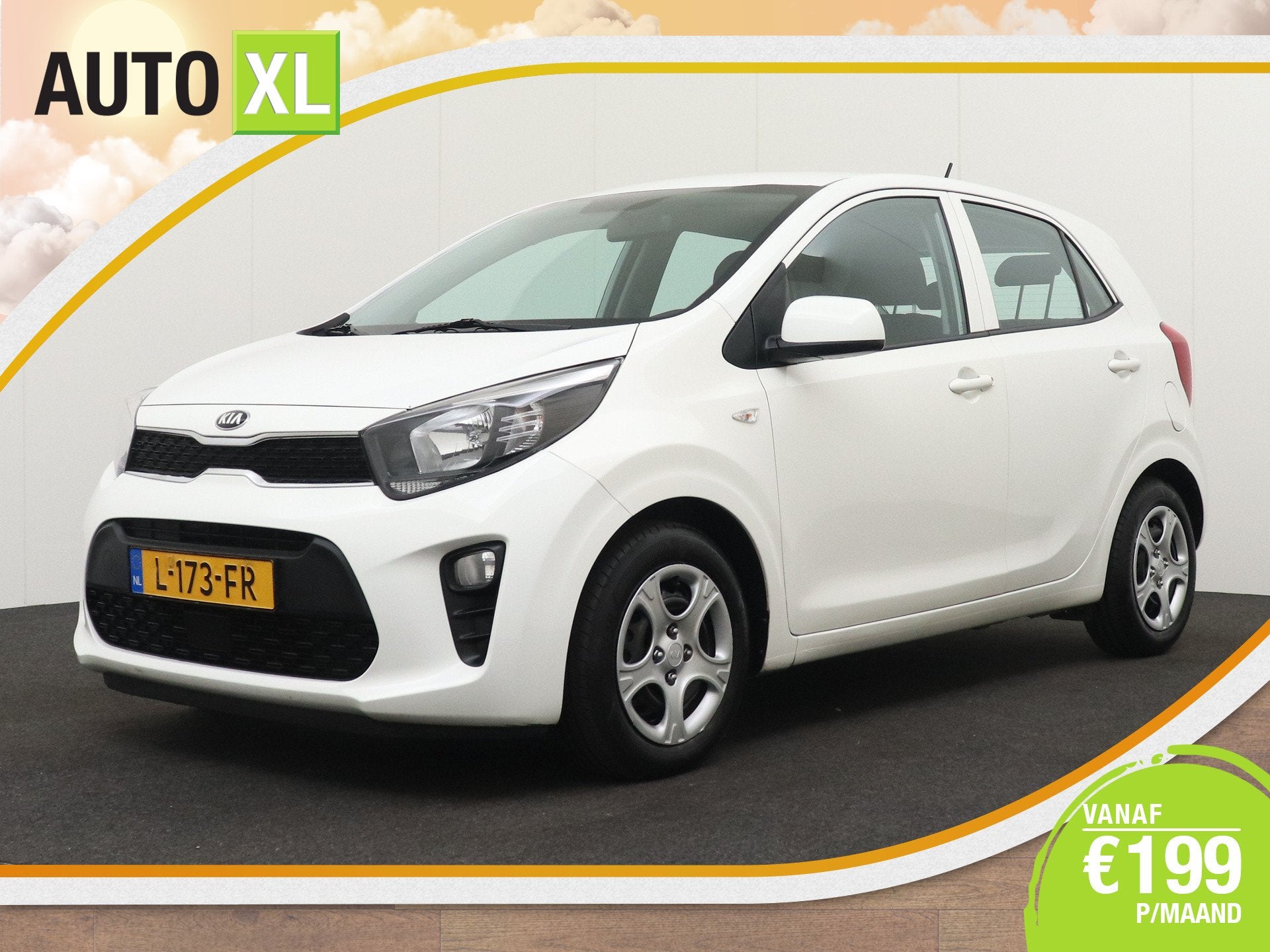 Kia Picanto 1.0 DPi ComfortLine 5-Pers DAB Cruise Control Ai, Voorwielaandrijving, Gebruikt, Wit, Origineel Nederlands