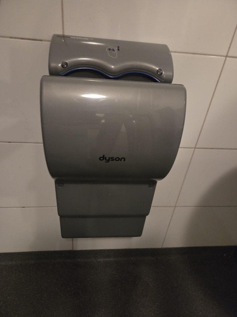 Dyson Airblade AB14 / MK2 Professionele Handdroger – grijs, Ophalen of Verzenden, Gebruikt