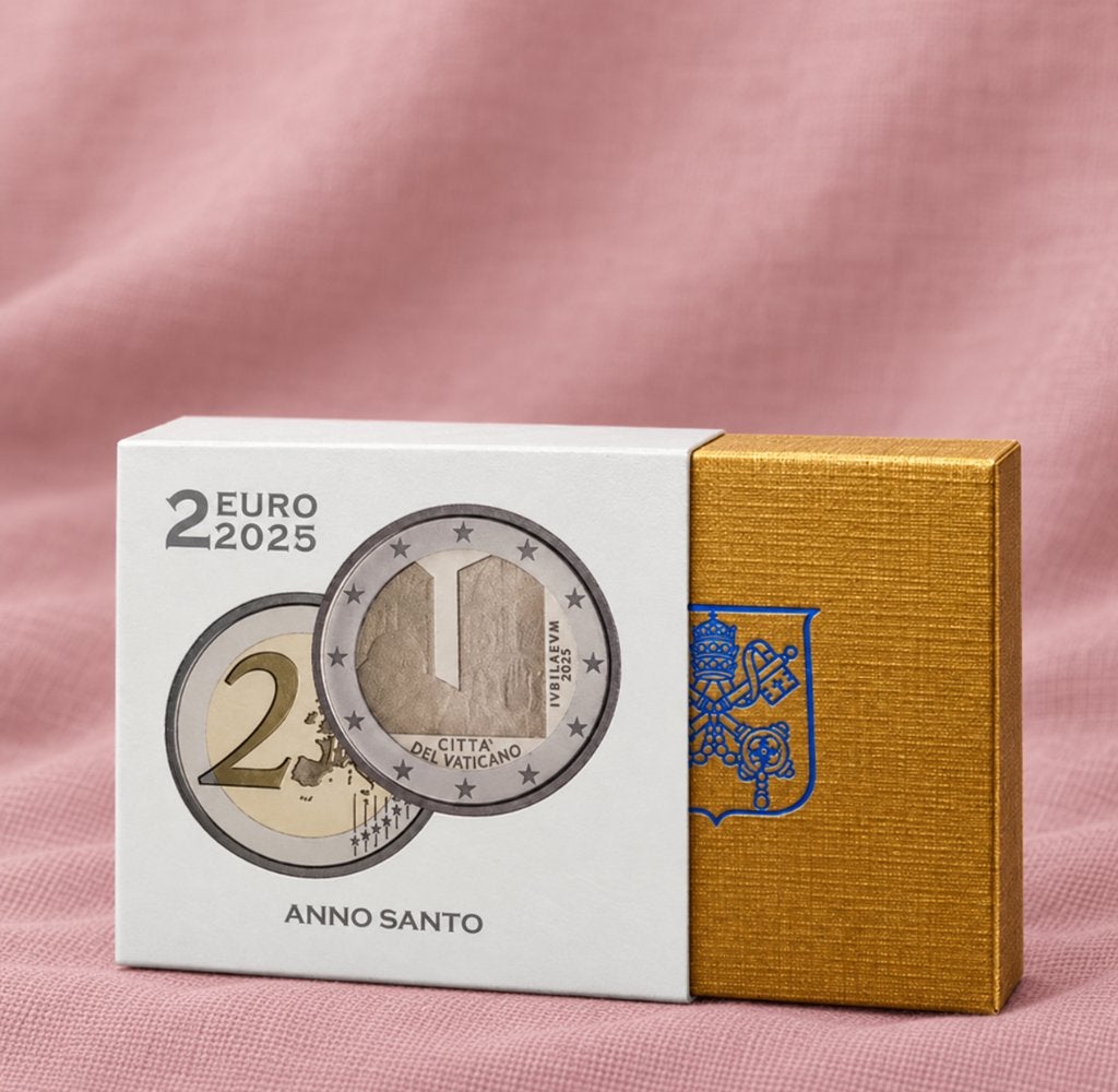 Vaticaan 2 Euro Proof 2025 Heilig Jaar MMXXV, Verzenden, Vaticaanstad, 2 euro, Setje