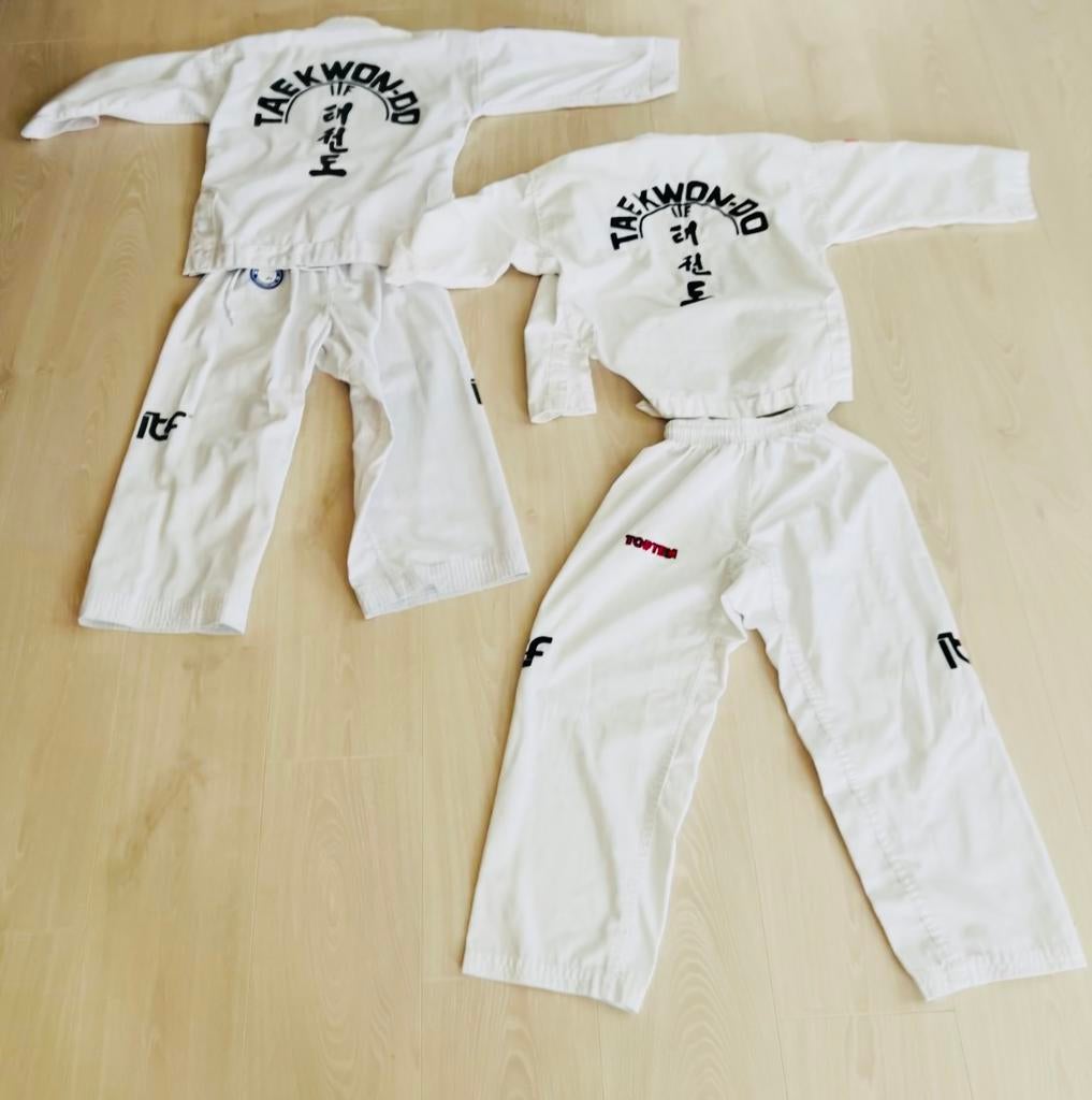 Itf teakwondo pakken, Ophalen, Taekwondo, Maat XS of kleiner, Zo goed als nieuw