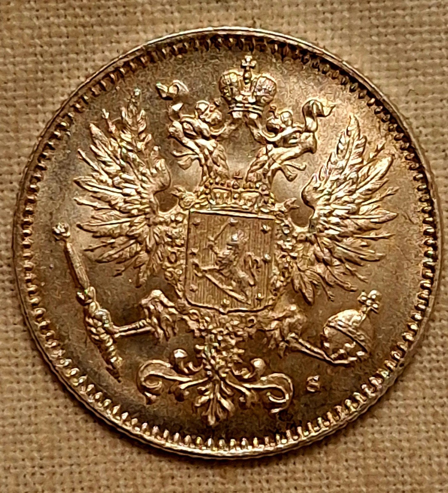Schitterende Zilveren 50 Penniä 1914 Finland (Tsarenrijk) -, Verzenden, Overige landen, Zilver