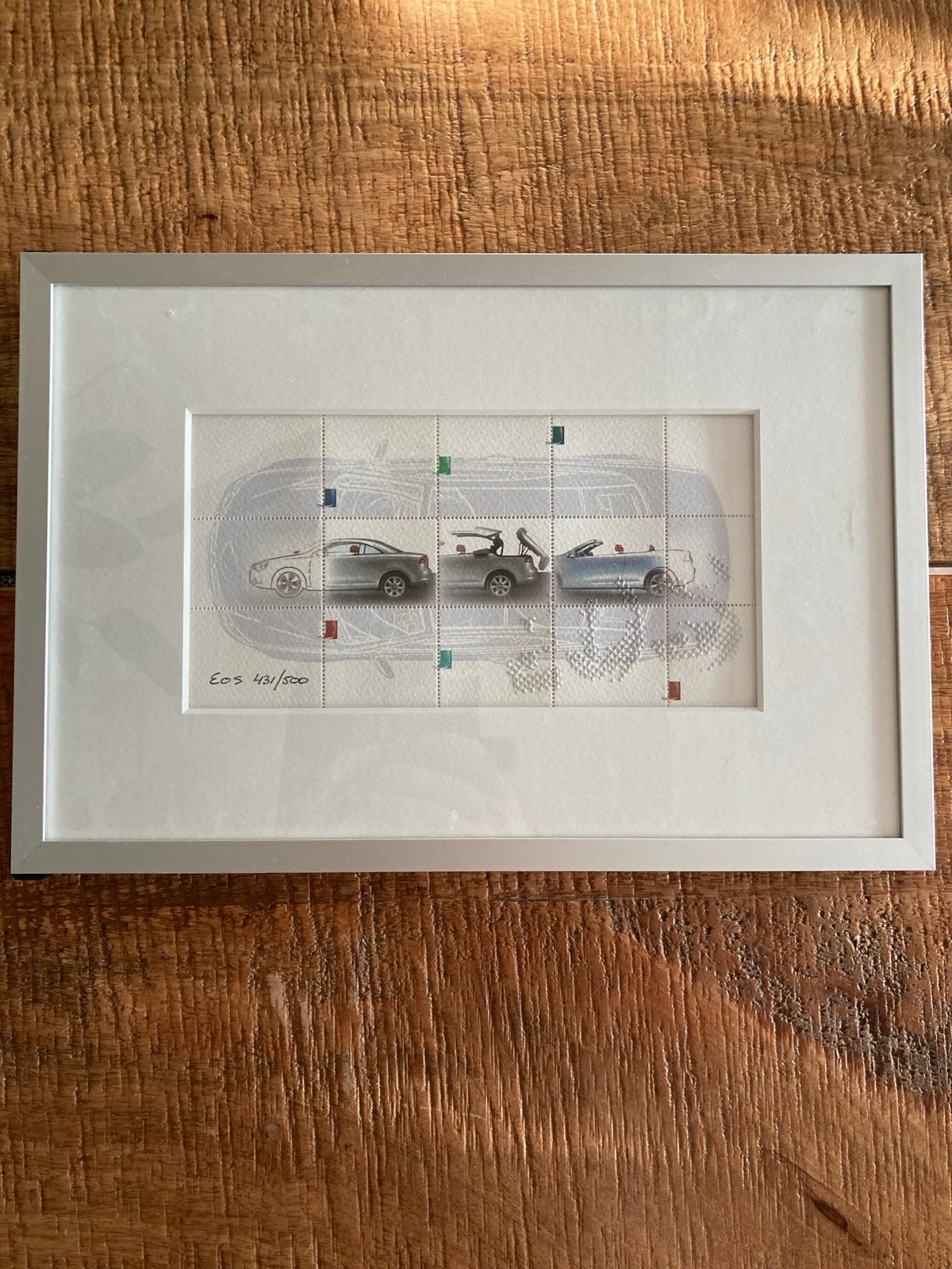 Zeldzaam VW Eos Postzegelvel - Gelimiteerd 431/500, Ophalen of Verzenden, Gebruikt