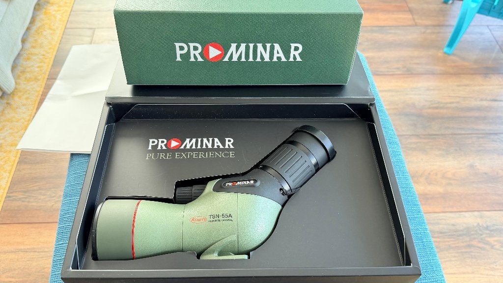 Kowa Spotting Scope TSN-55A Prominar incl. 17-40x Oculair, Ophalen of Verzenden, Zo goed als nieuw, Minder dan 80 mm, Lenzentelescoop (refractor)