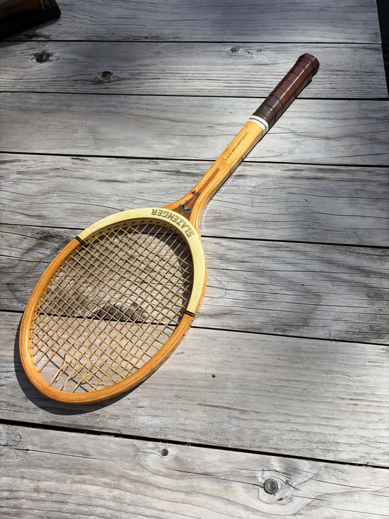 Vintage Slazenger tennisracket, Ophalen, Gebruikt, Racket, Overige merken