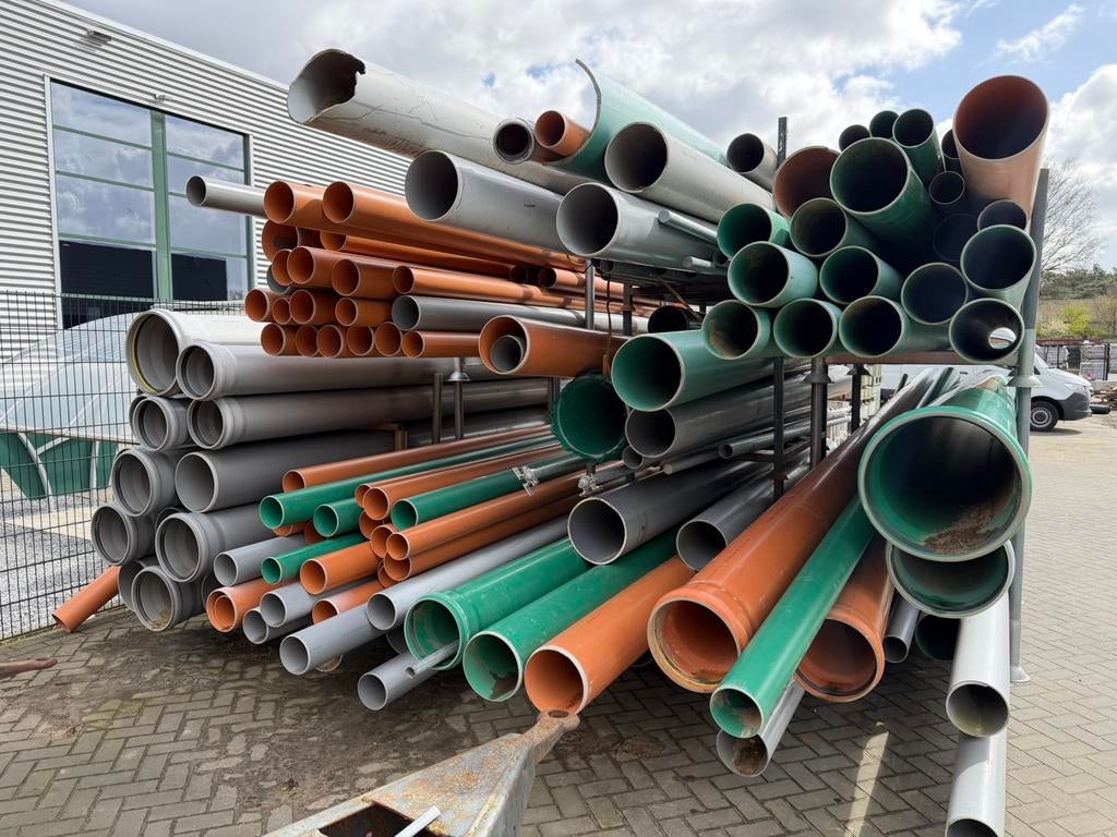 Pvc buizen, Ophalen of Verzenden, Zo goed als nieuw, Pvc, 80 mm of meer