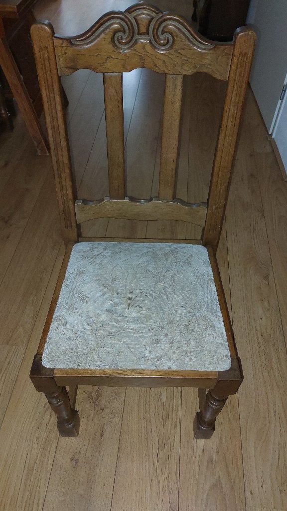 Eetkamerstoelen, Ophalen, Gebruikt, Bruin, Stof