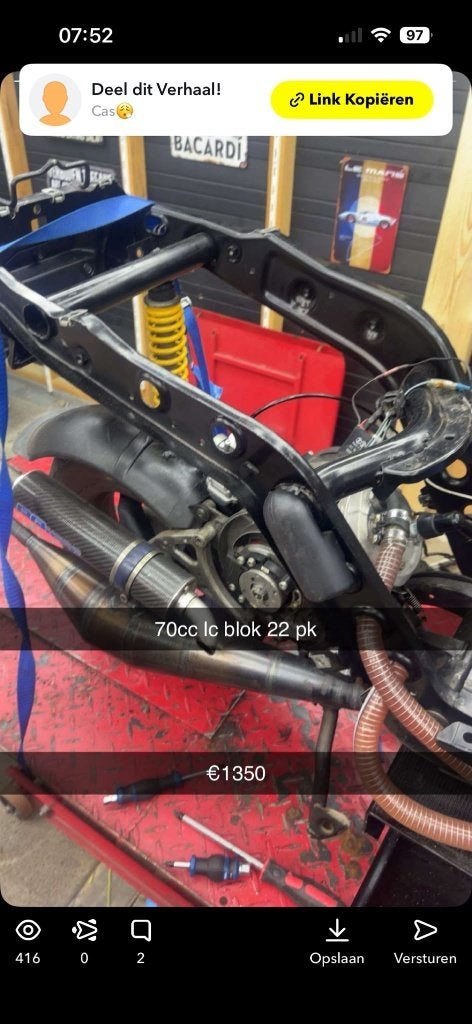 H2o 70cc 22pk hoogtoerig blok, Ophalen of Verzenden