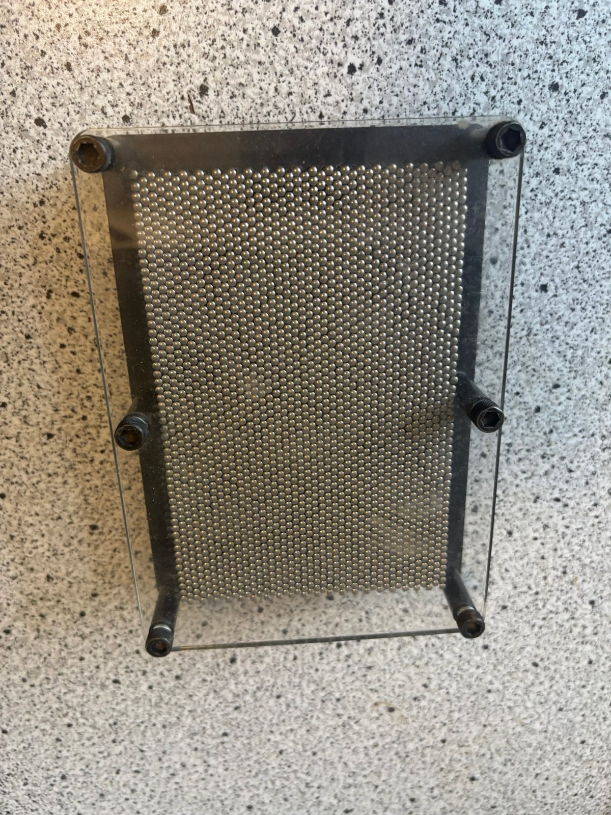 Vintage metalen Pin Art / Pinscreen jaren 80 -3D spijkerbed, Ophalen of Verzenden, Overige typen