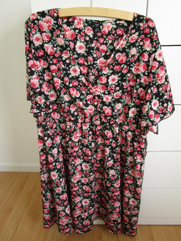 Shein Curve - gebloemde jurk maat 5XL, Kleding | Dames, Grote Maten, Shein Curve, Ophalen of Verzenden, Zo goed als nieuw, Jurk